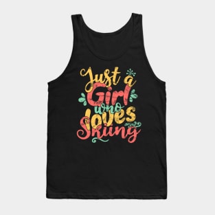 Just A Girl Who Loves Skiing - Ski Gift design Tank Top